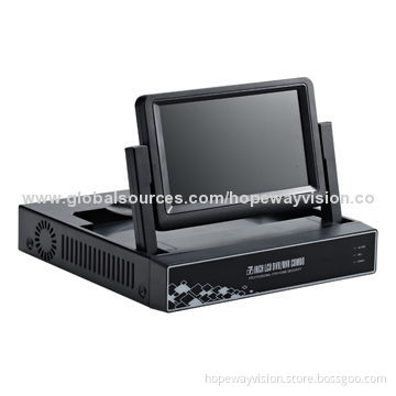 8CH 720P NVR with Built-in LCD Screen, P2P Onvif, 3G Wi-Fi